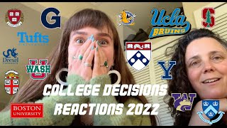 COLLEGE DECISIONS REACTIONS 2022  I applied to 19 SCHOOLS  Ivies Stanford UCLA WashU amp More [upl. by Sergius]