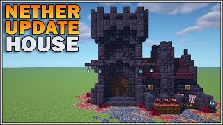 Minecraft 116  Nether Update Starter House Small Blackstone Fortress [upl. by Crudden530]