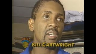 New York Knicks  New Jersey Nets  Bill Cartwrights first openingday start in three years 1987 [upl. by Ainoda185]