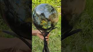 Labradorite Sphere stone [upl. by Attenov]