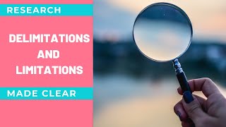 Delimitations and Limitations in Research  All we should know [upl. by Vanni431]