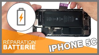 Tuto  Changer batterie iPhone 5C [upl. by Airdnassac87]