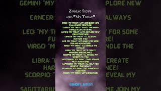 Zodiac Signs and quotMy Treatquot [upl. by Yntrok133]