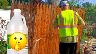 DIY Eco Friendly Bleach Alternative For Pretreating Before Pressure Washing [upl. by Latoniah]