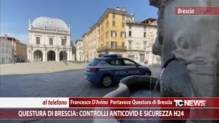 Questura di Brescia controlli anticovid e sicurezza h24 [upl. by Akinet]