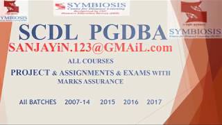 Download scdl solved assignments and sample papers MBA PROJECT REPORT NEWS Symbiosis [upl. by Amoeji]