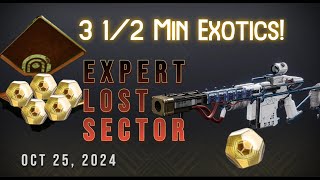 Bringing Back The ARBALEST on Todays Expert Lost Sector  Destiny 2 Oct 25 2024 [upl. by Notsla256]