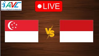 Live Singapore vs Indonesia  AVC Challenge Cup Women 2024  Live Play By Play Scoreboard [upl. by Innoc160]