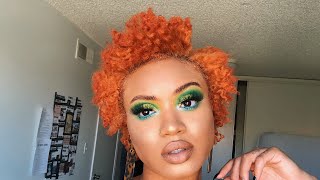 HOW I GOT MY ORANGE HAIR COLOR  TWA [upl. by Ahtilat44]