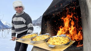 Mushrooms with Cheese in the Oven A dish from the Mountains of Azerbaijan [upl. by Eladal]