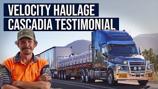 Freightliner Cascadia – Velocity Haulage Customer Testimonial [upl. by Nosyaj644]