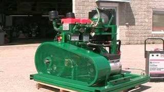 Lister Two Cylinder Electric Start Diesel Generator [upl. by Aisa]