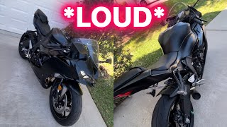 2024 Kawasaki Ninja Zx6r Cold Start  Revs Slip On Exhaust LOUD [upl. by Campbell905]