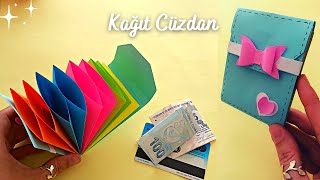 GÖZLERİNİZE İNANAMAYACAKSINIZ❗😱 KAĞITTAN ÇOK KOLAY CÜZDAN YAPIMI🤩ORİGAMİ CÜZDAN💰💳 [upl. by Ingemar]