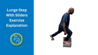 Lunge Step With Sliders Exercise Explanation [upl. by Bud]