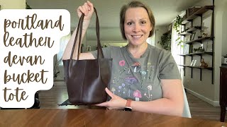 Portland Leather Devan Bucket Tote [upl. by Marielle813]