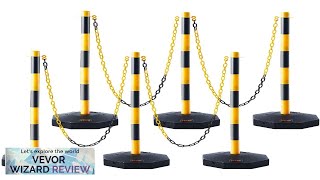 VEVOR Adjustable Traffic Delineator Post Cones 6 Pack Traffic Safety Delineator Barrier Review [upl. by Ossy132]