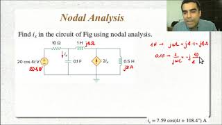 Circ1 05 AC Nodal and Mesh Analysis [upl. by Aiciruam806]