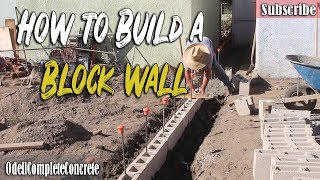 How to Build and Setup a Block wall Foundation Part 1 Slump Stone [upl. by Eirrem]