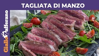 TAGLIATA DI MANZO CON RUCOLA E POMODORINI [upl. by Anallese]