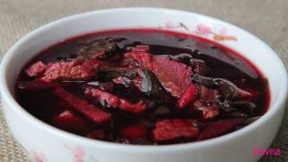 ботьвинья борщ с ботвой beetroot recipe [upl. by Otrebogad32]