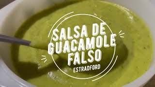 Salsa de Guacamole quotFalsoquot  salsa con calabacita [upl. by Fougere]