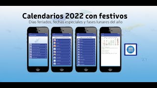 Calendarios 2022 con festivos [upl. by Eedoj]