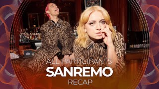 Sanremo 2022 Italy  All Participants  RECAP [upl. by Aicilaanna431]