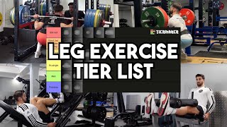 The BEST and WORST Leg Exercises Tier List [upl. by Enella]