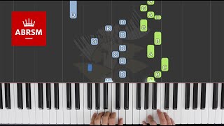 Allegro  ABRSM Piano Grade 2 2021 amp 2022 A1  Synthesia Piano tutorial [upl. by Alol]