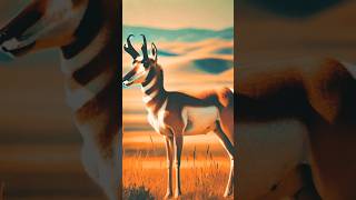 Pronghorn Antelope shorts shortvideos animalfacts pronghorn antelopes [upl. by Spatz]