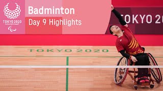 Badminton Highlights  Day 9  Tokyo 2020 Paralympic Games [upl. by Orrin923]