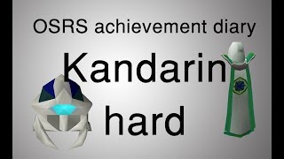 OSRS Kandarin hard diary tasks guide [upl. by Philo]