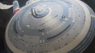 Painting the AMT 11000 scale USS EnterpriseC model [upl. by Haidej]