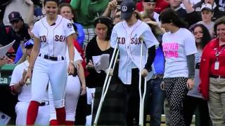 Heather Abbott Boston Red Sox 1st Pitch [upl. by Philipp568]