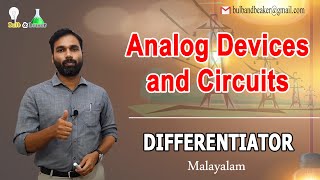 Differentiator  Analog Devices and Circuits  Malayalam [upl. by Otrebcire]