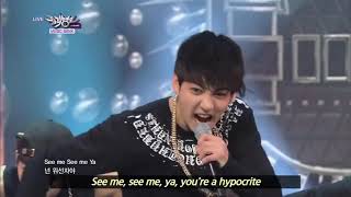 BTS  We Are Bulletproof Pt 2 amp No More Dream 20130629 Music Bank w Eng Lyrics [upl. by Madora]