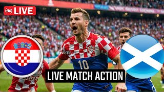 Croatia vs Scotland live match UEFA Nations League [upl. by Laohcin540]