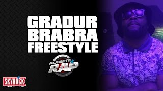 Gradur amp BraBra en freestyle PlanèteRap [upl. by Atnahs]