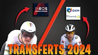 TRANSFERTS CYCLISME 2024  WORLD TOUR ET PRO TEAM PARTIE 1 [upl. by Attalanta544]