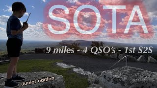 Summits On The Air SOTA with my son Many miles many smiles [upl. by Sybille]