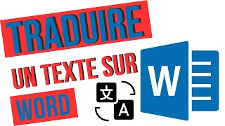 Comment traduire un texte directement sur Word [upl. by Wack903]