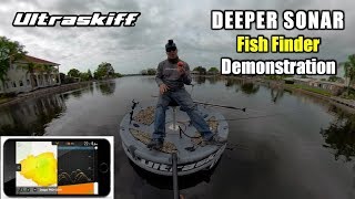 Deeper Sonar Pro Portable Fishfinder Demonstration [upl. by Airpal888]