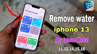 remove water iPhone 13  water eject features iPhone remove water swimming pool  remove पानी 😮 [upl. by Auqenaj354]