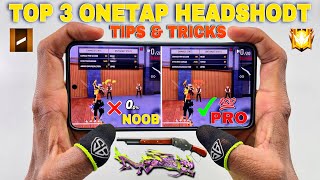 One tap headshot tips and tricks free fire setting sensitivity HUD mobile setting with handcam [upl. by Sidonie]