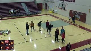 Ellsworth High Schoo vs Lawrence High School Boys Varsity Basketball scrimmage [upl. by Arlan]