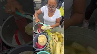 Preparando elote con maíz cacahuazintle en CDMX elote cacahuazintle antojos viral parati [upl. by Wrand313]