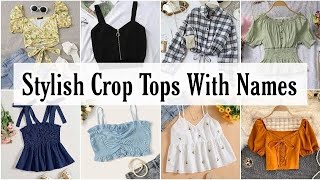 Types of crop tops with namesCrop top for girlstypes of crop tshirtFarheen Style [upl. by Kimmel]