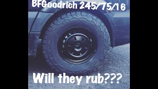 BFGOODRICH TYRES ON Mercedes SprinterWhat size [upl. by Ellenahc]