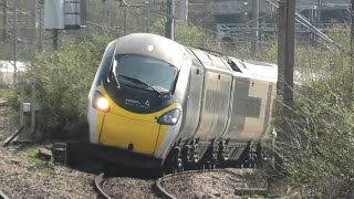 Fantastic Action at Rugby Station 26270324 Fast Trains Freight trains Test trains Drs Light locos [upl. by Ayekahs256]